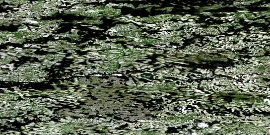 Lac Nutamawananis Satellite Map 033I14 at 1:50,000 scale - National Topographic System of Canada (NTS) - Orthophoto