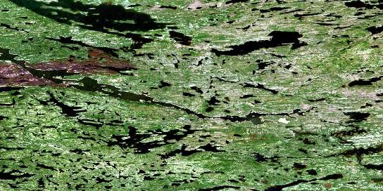 Air photo: Lac Nougueres Satellite Image map 033J04 at 1:50,000 Scale