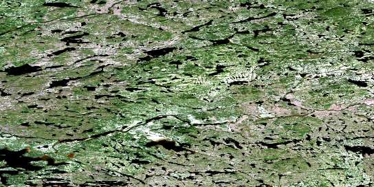 Air photo: Lac Daureillant Satellite Image map 033J06 at 1:50,000 Scale