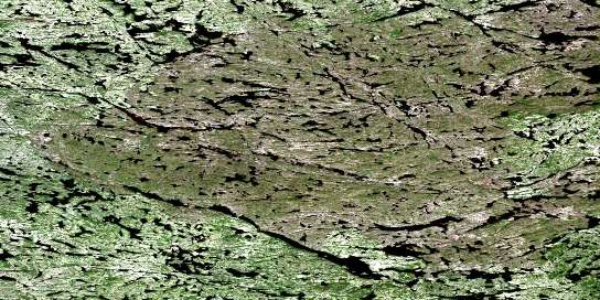 Lac Frerot Satellite Map 033J12 at 1:50,000 scale - National Topographic System of Canada (NTS) - Orthophoto