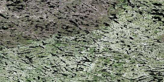 Lac Clerin Satellite Map 033J13 at 1:50,000 scale - National Topographic System of Canada (NTS) - Orthophoto