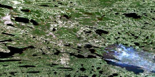 Air photo: Lac Atichikami Satellite Image map 033K12 at 1:50,000 Scale