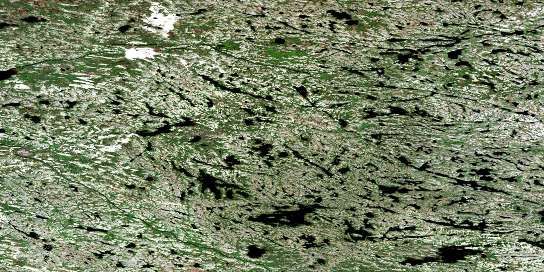 Lac Revel Satellite Map 033K13 at 1:50,000 scale - National Topographic System of Canada (NTS) - Orthophoto