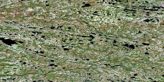 Lac Amounet Satellite Map 033L01 at 1:50,000 scale - National Topographic System of Canada (NTS) - Orthophoto