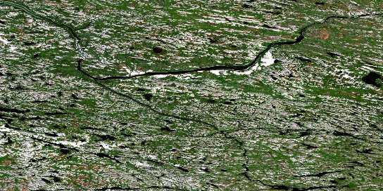 Air photo: Lacs Adam Satellite Image map 033N03 at 1:50,000 Scale