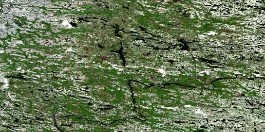 Air photo: Lac Robitaille Satellite Image map 033N10 at 1:50,000 Scale