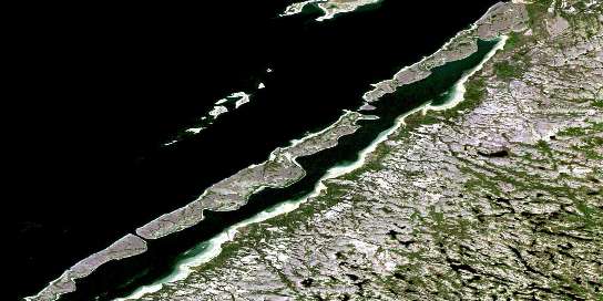 Castle Island Satellite Map 033N11 at 1:50,000 scale - National Topographic System of Canada (NTS) - Orthophoto