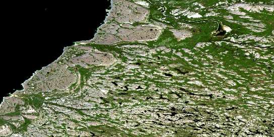 Air photo: Lac Desjardins Satellite Image map 033N15 at 1:50,000 Scale