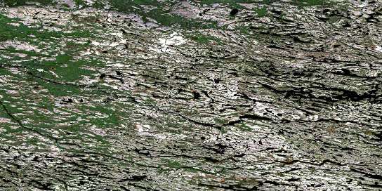 Lac Tregnier Satellite Map 033N16 at 1:50,000 scale - National Topographic System of Canada (NTS) - Orthophoto