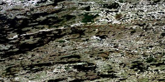 Lac Ossant Satellite Map 033P01 at 1:50,000 scale - National Topographic System of Canada (NTS) - Orthophoto