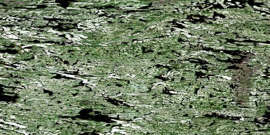 Air photo: Lac Bribaut Satellite Image map 033P04 at 1:50,000 Scale