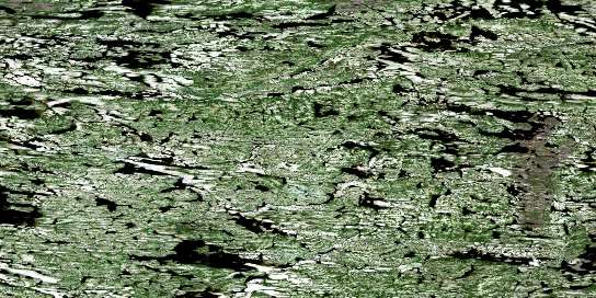 Lac Bribaut Satellite Map 033P04 at 1:50,000 scale - National Topographic System of Canada (NTS) - Orthophoto