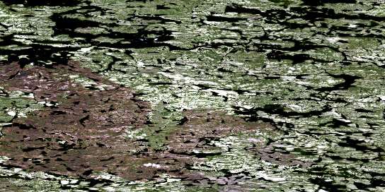 Lac Rellot Satellite Map 033P05 at 1:50,000 scale - National Topographic System of Canada (NTS) - Orthophoto