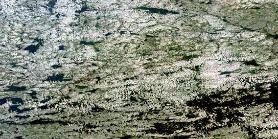 Lac Gigon Satellite Map 034A01 at 1:50,000 scale - National Topographic System of Canada (NTS) - Orthophoto