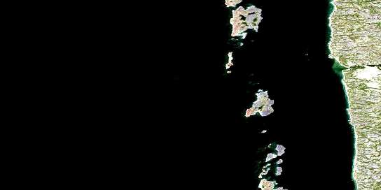 Air photo: Gordon Island Satellite Image map 034C15 at 1:50,000 Scale