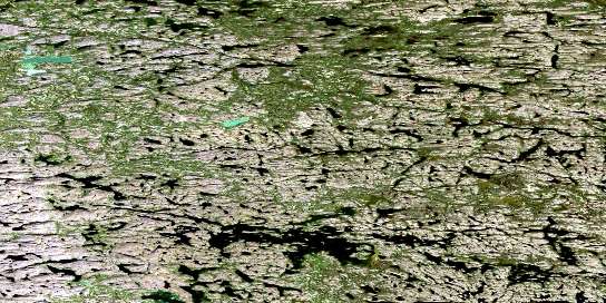 Lac Messier Satellite Map 034F08 at 1:50,000 scale - National Topographic System of Canada (NTS) - Orthophoto