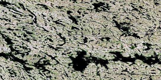 Lac Qullinaaraaluk Satellite Map 034G10 at 1:50,000 scale - National Topographic System of Canada (NTS) - Orthophoto
