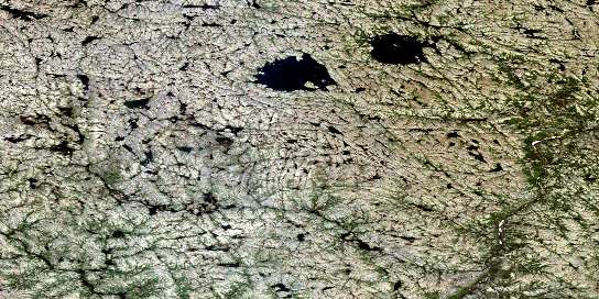 Air photo: Lac Benita Satellite Image map 034H01 at 1:50,000 Scale