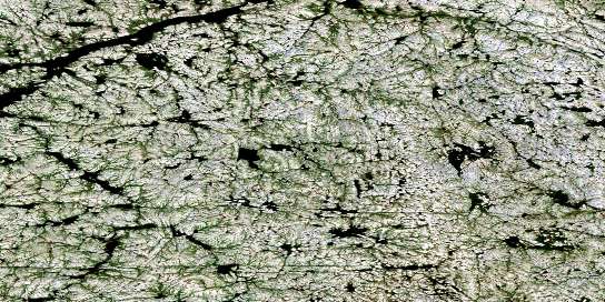 Lac Dyonnet Satellite Map 034H11 at 1:50,000 scale - National Topographic System of Canada (NTS) - Orthophoto