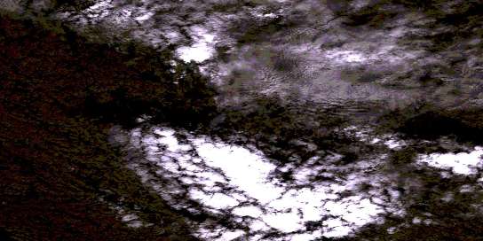 Lac Suluppaugalik Satellite Map 034H16 at 1:50,000 scale - National Topographic System of Canada (NTS) - Orthophoto