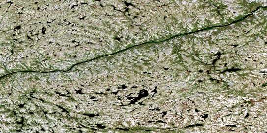 Air photo: Lac Brissard Satellite Image map 034I01 at 1:50,000 Scale