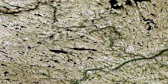 Air photo: Lac Serindac Satellite Image map 034I02 at 1:50,000 Scale