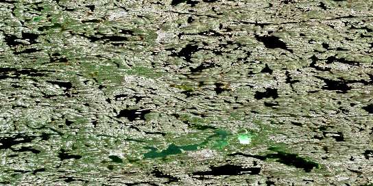 Lac Ujarsutjulik Satellite Map 034K01 at 1:50,000 scale - National Topographic System of Canada (NTS) - Orthophoto