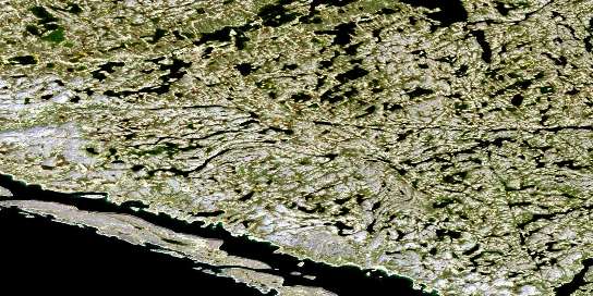 Riviere Boizard Satellite Map 034K05 at 1:50,000 scale - National Topographic System of Canada (NTS) - Orthophoto