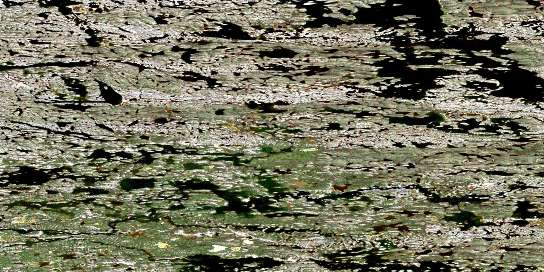 Lac Muraalavik Satellite Map 034K09 at 1:50,000 scale - National Topographic System of Canada (NTS) - Orthophoto