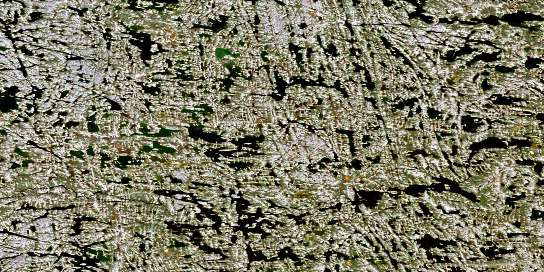 Air photo: Lac Quinijulik Satellite Image map 034K14 at 1:50,000 Scale