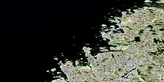 Air photo: Pointe Despins Satellite Image map 034M01 at 1:50,000 Scale