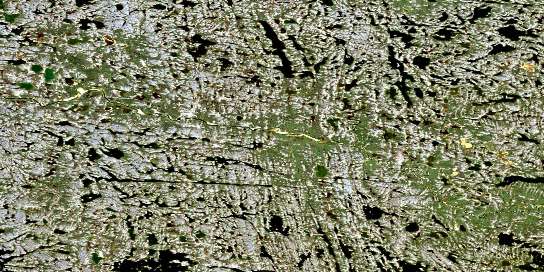 Lac Qulurpaluk Satellite Map 034N03 at 1:50,000 scale - National Topographic System of Canada (NTS) - Orthophoto
