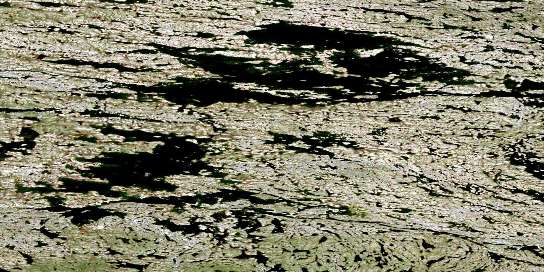 Lac Tasiat Satellite Map 034O03 at 1:50,000 scale - National Topographic System of Canada (NTS) - Orthophoto