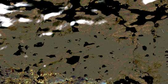 Air photo: Goulet Qurngualuk Satellite Image map 035A13 at 1:50,000 Scale