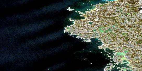 Air photo: Pointe Cusson Satellite Image map 035C05 at 1:50,000 Scale