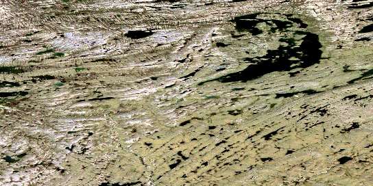 Lac Lanyan Satellite Map 035F06 at 1:50,000 scale - National Topographic System of Canada (NTS) - Orthophoto
