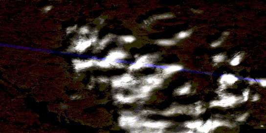 Lac Flaherty Satellite Map 035G01 at 1:50,000 scale - National Topographic System of Canada (NTS) - Orthophoto