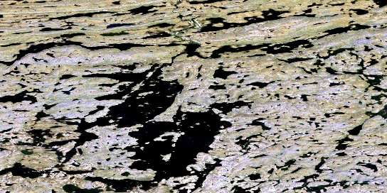 Lac Allemand Satellite Map 035G04 at 1:50,000 scale - National Topographic System of Canada (NTS) - Orthophoto