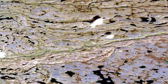 Lac Forcier Satellite Map 035G08 at 1:50,000 scale - National Topographic System of Canada (NTS) - Orthophoto