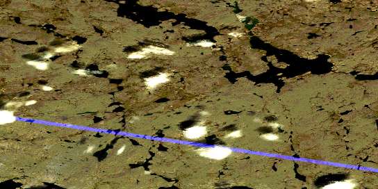 Lac Vergons Satellite Map 035H04 at 1:50,000 scale - National Topographic System of Canada (NTS) - Orthophoto