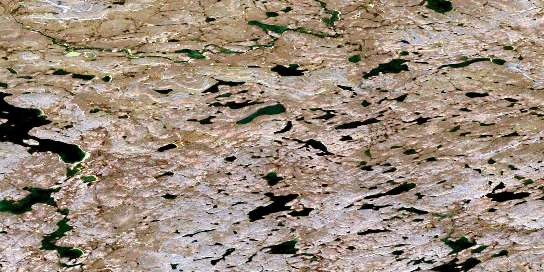 Lac Cournoyer Satellite Map 035H06 at 1:50,000 scale - National Topographic System of Canada (NTS) - Orthophoto