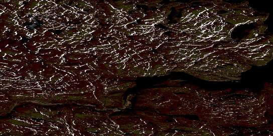 Mont Albert-Low Satellite Map 035H09 at 1:50,000 scale - National Topographic System of Canada (NTS) - Orthophoto