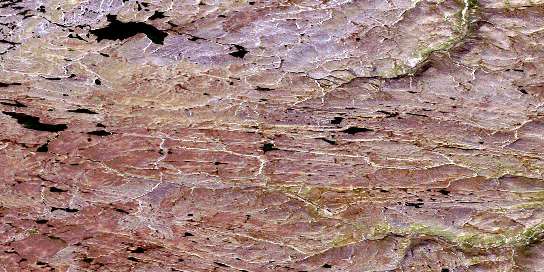 Lac Wakeham Satellite Map 035H10 at 1:50,000 scale - National Topographic System of Canada (NTS) - Orthophoto