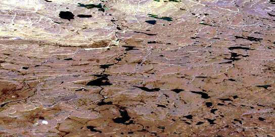 Lac Rinfret Satellite Map 035H11 at 1:50,000 scale - National Topographic System of Canada (NTS) - Orthophoto