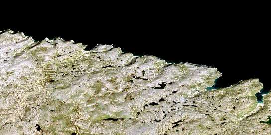Air photo: Cap Routhier Satellite Image map 035K08 at 1:50,000 Scale