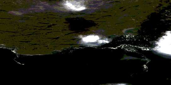 Air photo: Port De Boucherville Satellite Image map 035N04 at 1:50,000 Scale