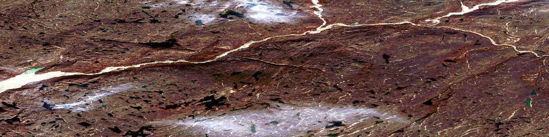 Macdonald River Satellite Map 037D11 at 1:50,000 scale - National Topographic System of Canada (NTS) - Orthophoto