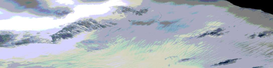Barnes Ice Cap Satellite Map 037E02 at 1:50,000 scale - National Topographic System of Canada (NTS) - Orthophoto