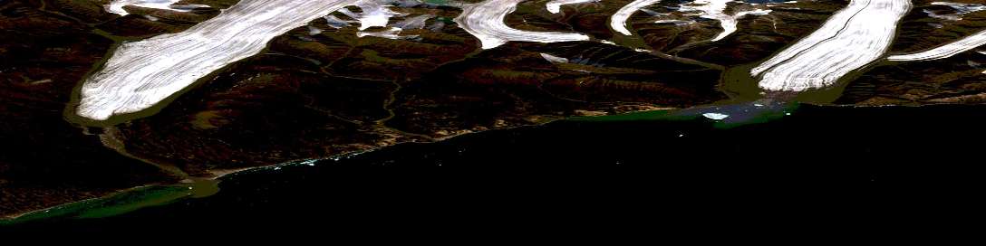 Air photo: Aktineq Creek Satellite Image map 038B14 at 1:50,000 Scale