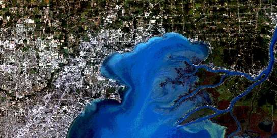 Air photo: Port Lambton Satellite Image map 040J10 at 1:50,000 Scale